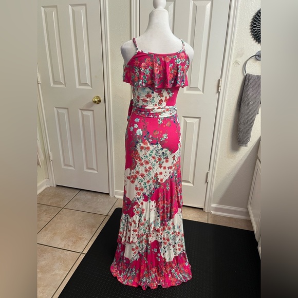 Sofia Jeans Vergara Faux Wrap Tossed Bouquet Layered Dress Women's Size XS - Picture 6 of 12